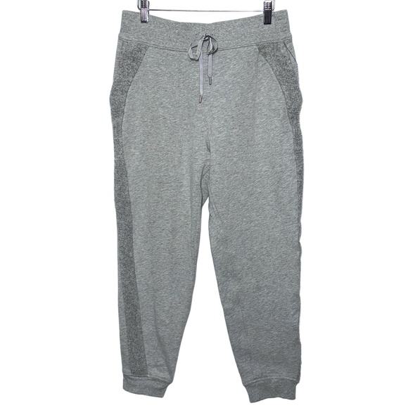NEW Lululemon Scuba Jogger Sherpa Stripe Heather Grey Gray Joggers Pants Size 10 - Picture 6 of 14